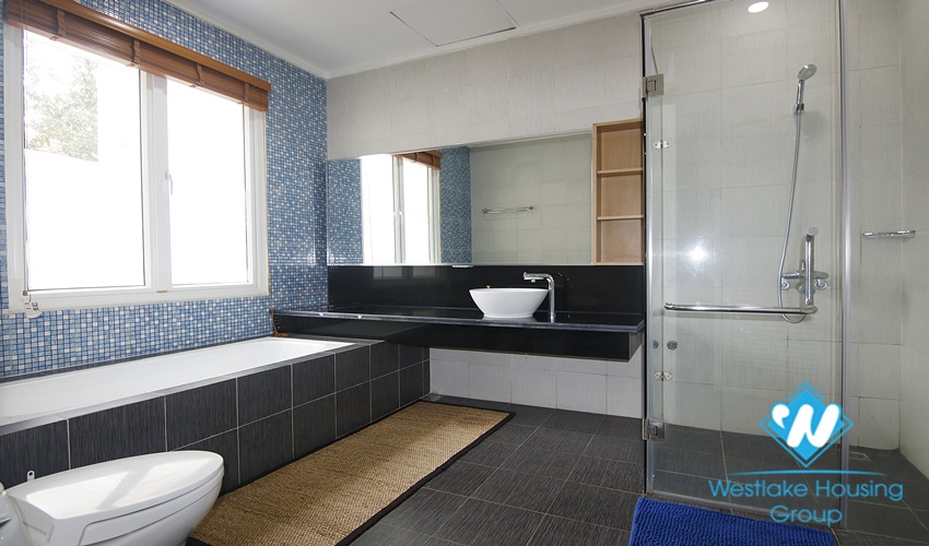 Charming villa with green garden for rent in Ciputra, Tay Ho, Hanoi